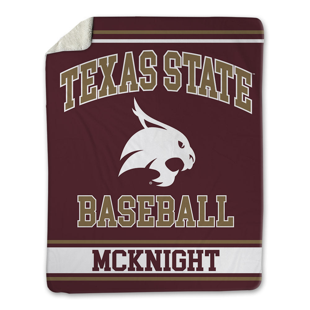 Texas State - NCAA Baseball : Jaxon McKnight - Blanket-0