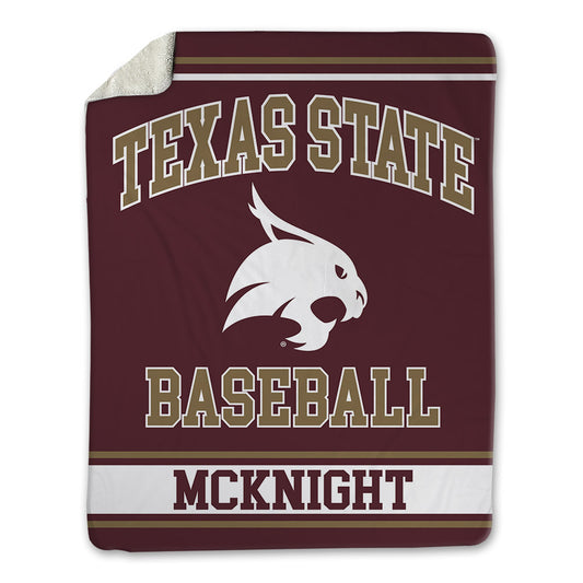 Texas State - NCAA Baseball : Jaxon McKnight - Blanket-0