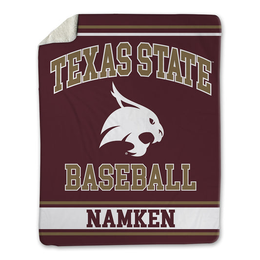 Texas State - NCAA Baseball : Clayton Namken - Blanket-0