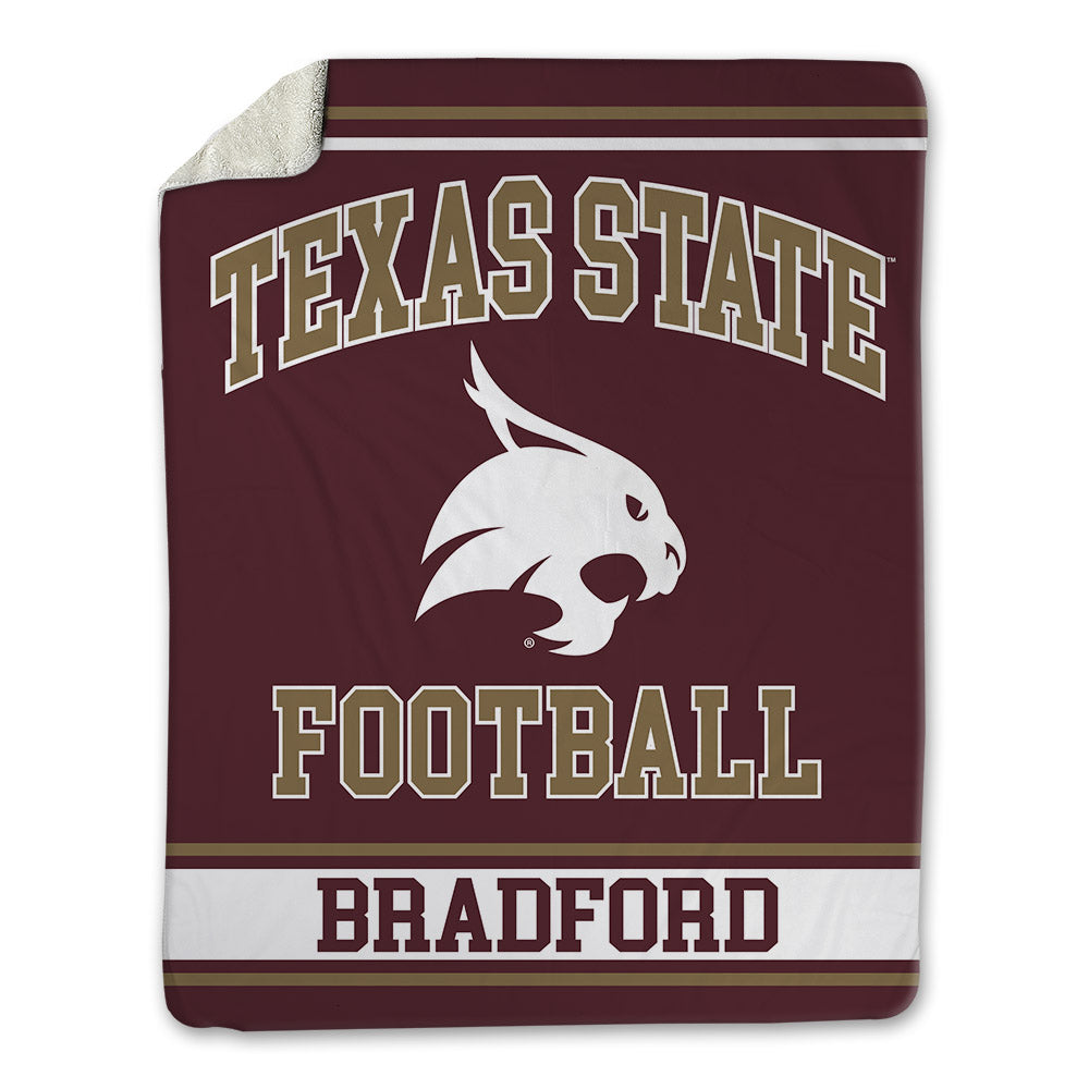 Texas State - NCAA Football : Phillip Bradford - Blanket-0