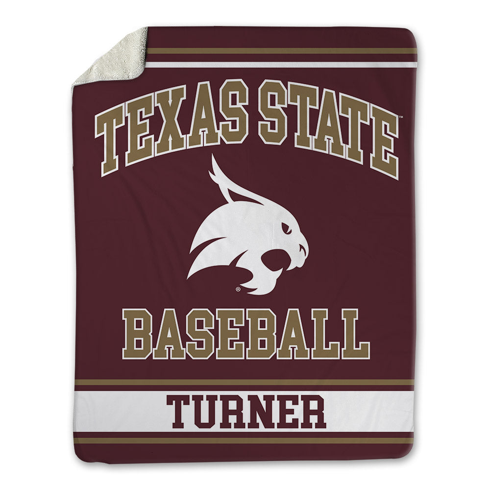 Texas State - NCAA Baseball : Trevyn Turner - Blanket-0