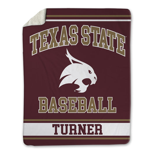 Texas State - NCAA Baseball : Trevyn Turner - Blanket-0