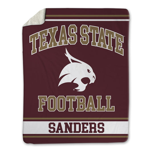 Texas State - NCAA Football : Jordan sanders - Blanket-0
