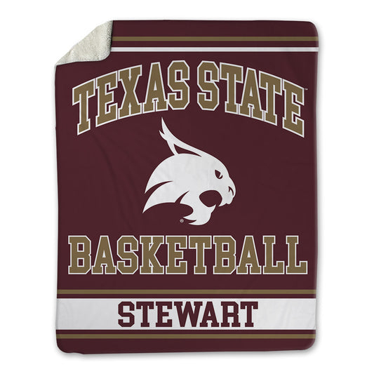 Texas State - NCAA Women's Basketball : Kyaija Stewart - Blanket-0