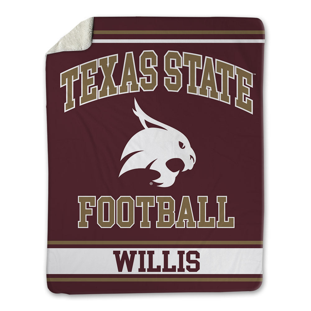 Texas State - NCAA Football : Malik Willis - Blanket-0