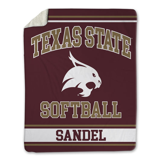 Texas State - NCAA Softball : Sophie Sandel - Blanket-0