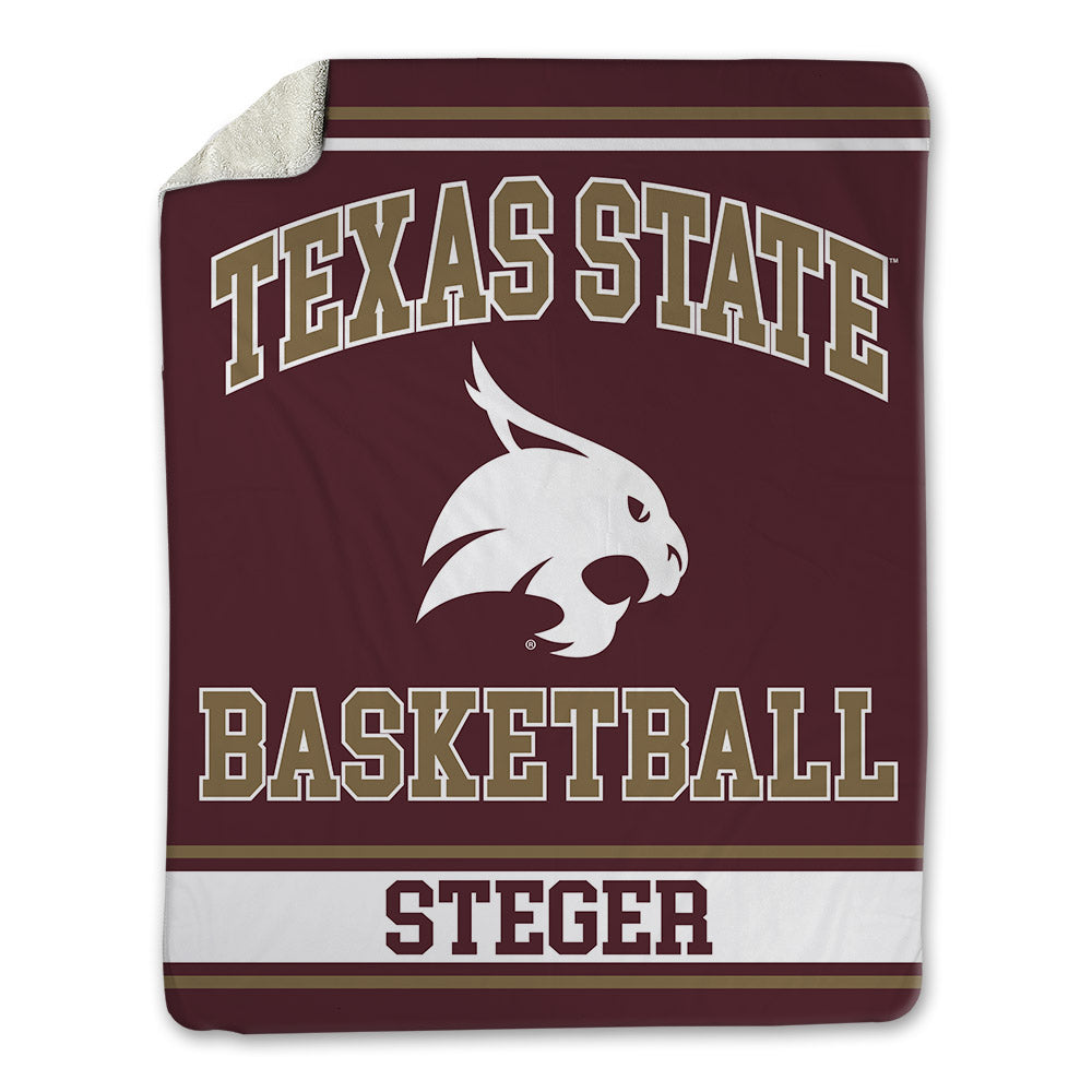 Texas State - NCAA Men's Basketball : Caleb Steger - Blanket-0