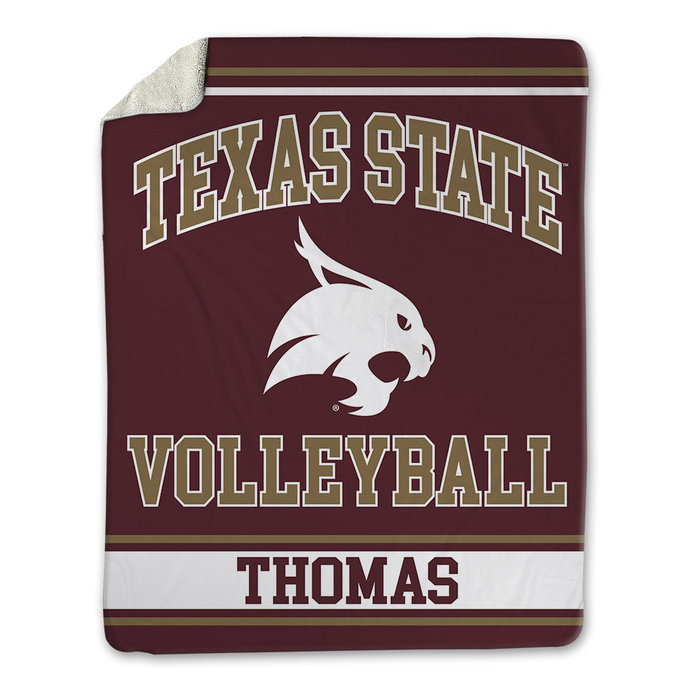 Texas State - NCAA Women's Volleyball : Savannah Thomas - Blanket-0