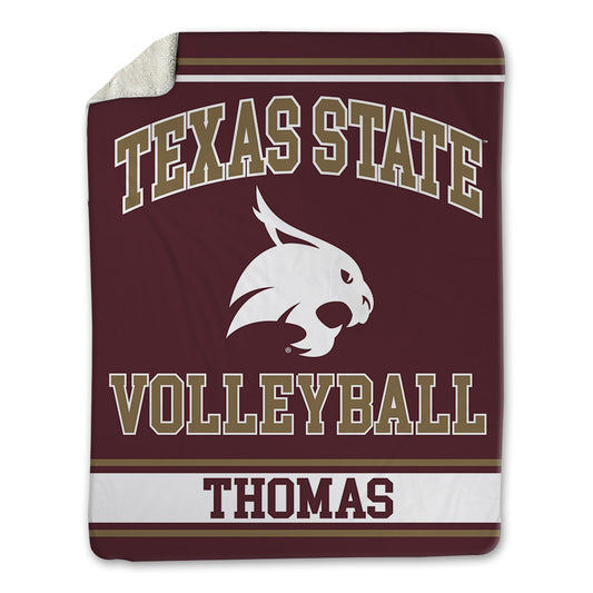 Texas State - NCAA Women's Volleyball : Savannah Thomas - Blanket-0