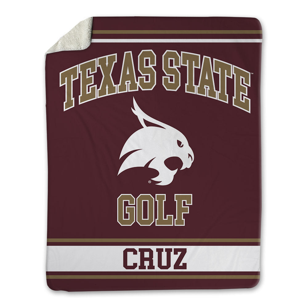Texas State - NCAA Men's Golf : Lucky Cruz - Blanket-0