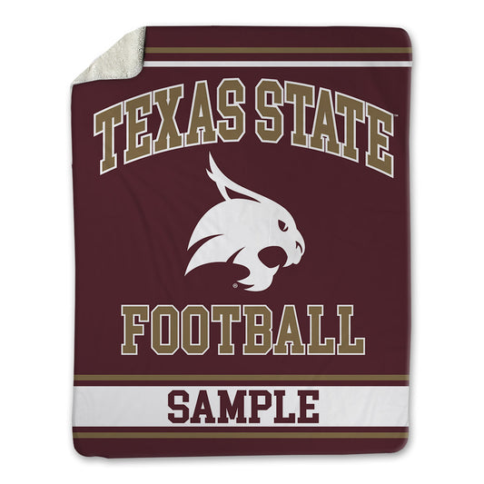 Texas State - NCAA Football : Zechariah Sample - Blanket-0