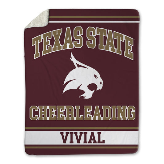 Texas State - NCAA Cheerleading : Luke Vivial - Blanket-0
