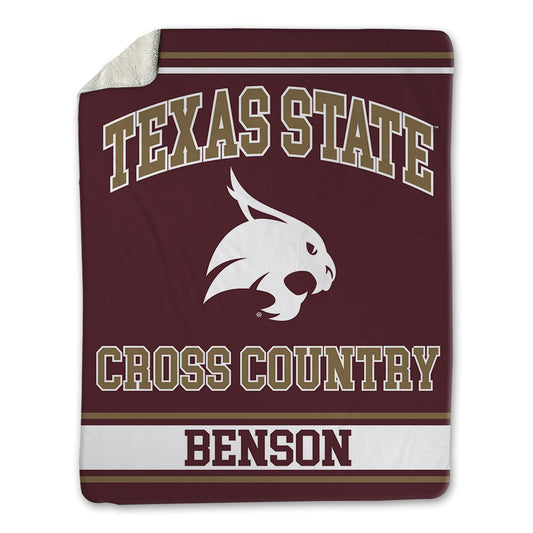 Texas State - NCAA Women's Cross Country : Camryn Benson - Blanket-0