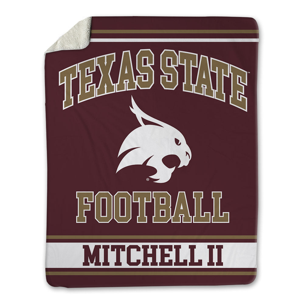 Texas State - NCAA Football : William Mitchell II - Blanket-0
