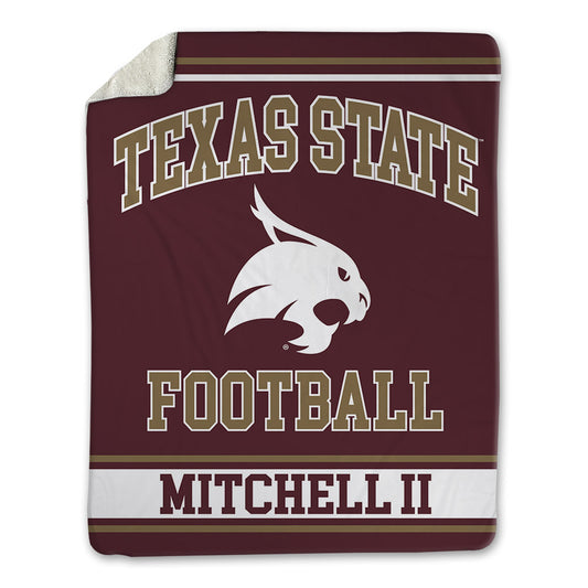 Texas State - NCAA Football : William Mitchell II - Blanket-0