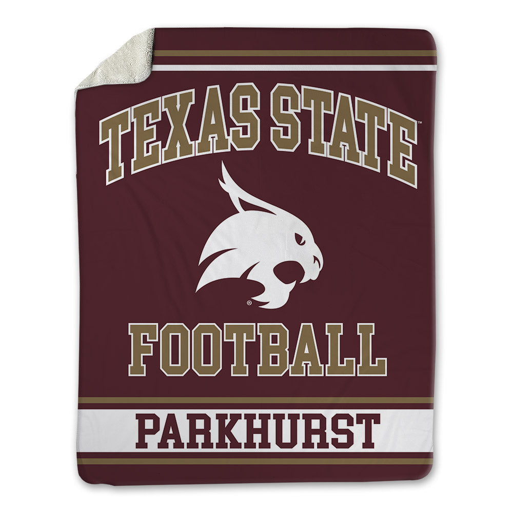 Texas State - NCAA Football : Gavin Parkhurst - Blanket-0
