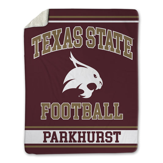 Texas State - NCAA Football : Gavin Parkhurst - Blanket-0