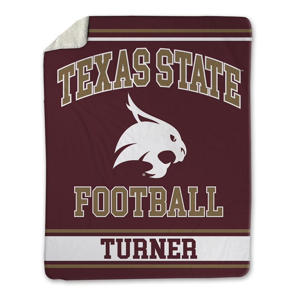 Texas State - NCAA Football : Austin Turner - Blanket-0