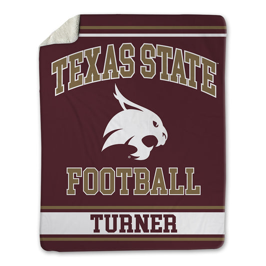 Texas State - NCAA Football : Austin Turner - Blanket-0
