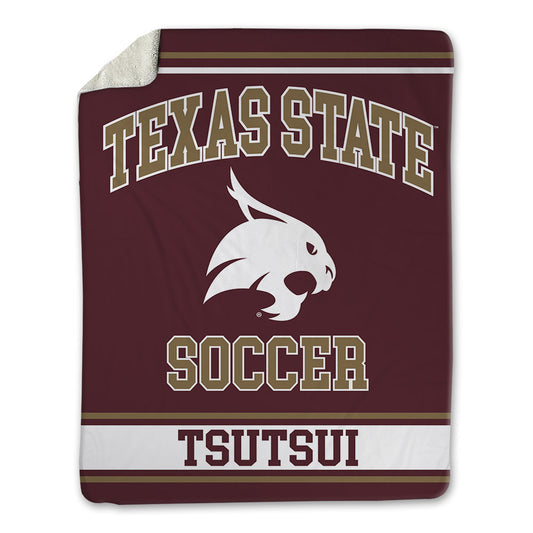Texas State - NCAA Women's Soccer : Matsuri Tsutsui - Blanket-0