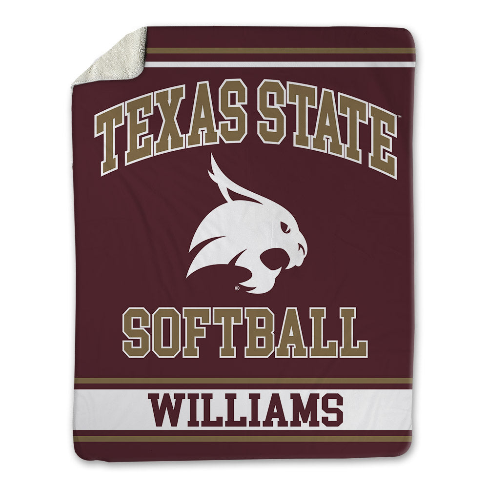 Texas State - NCAA Softball : Keely Williams - Blanket-0