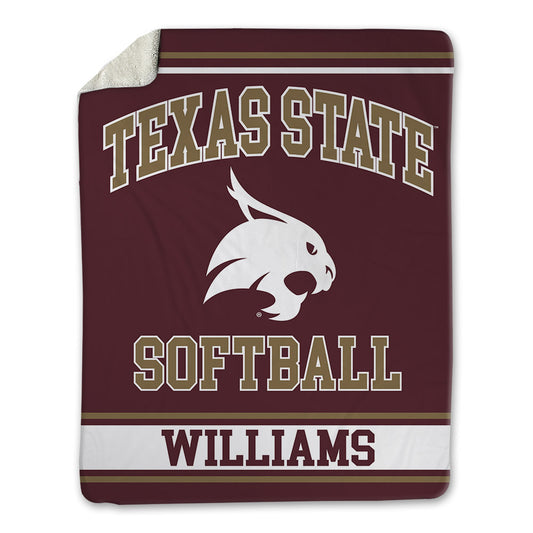 Texas State - NCAA Softball : Keely Williams - Blanket-0
