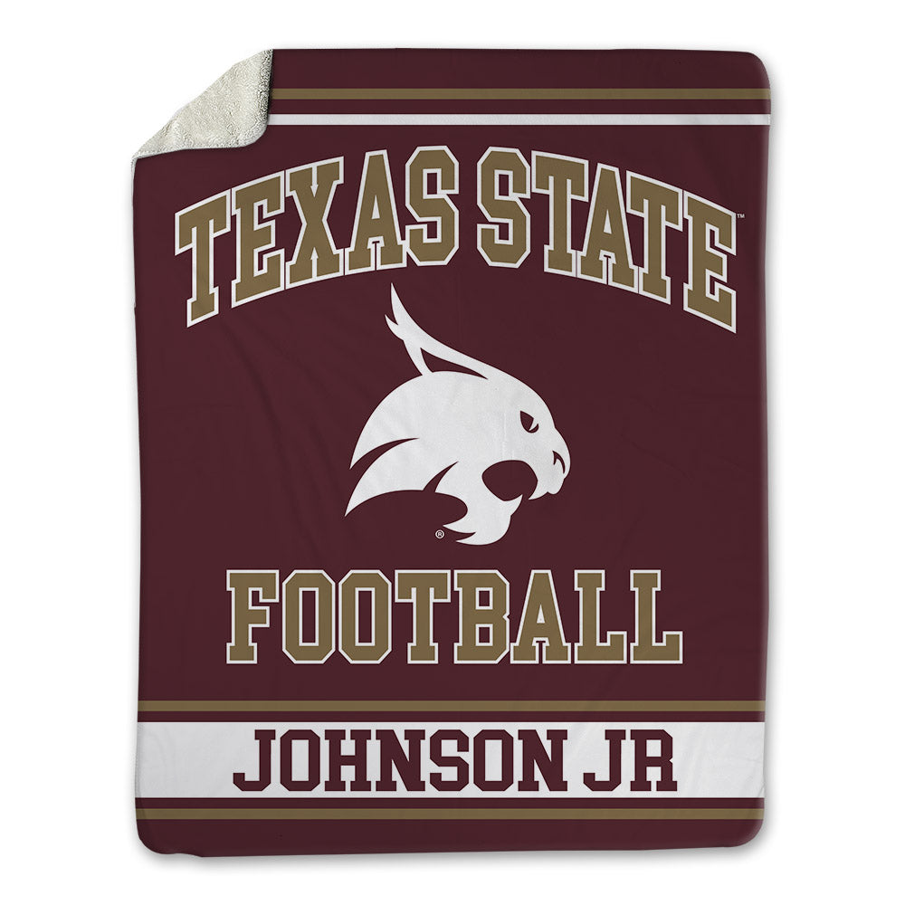 Texas State - NCAA Football : Lorenzo Johnson Jr - Blanket-0