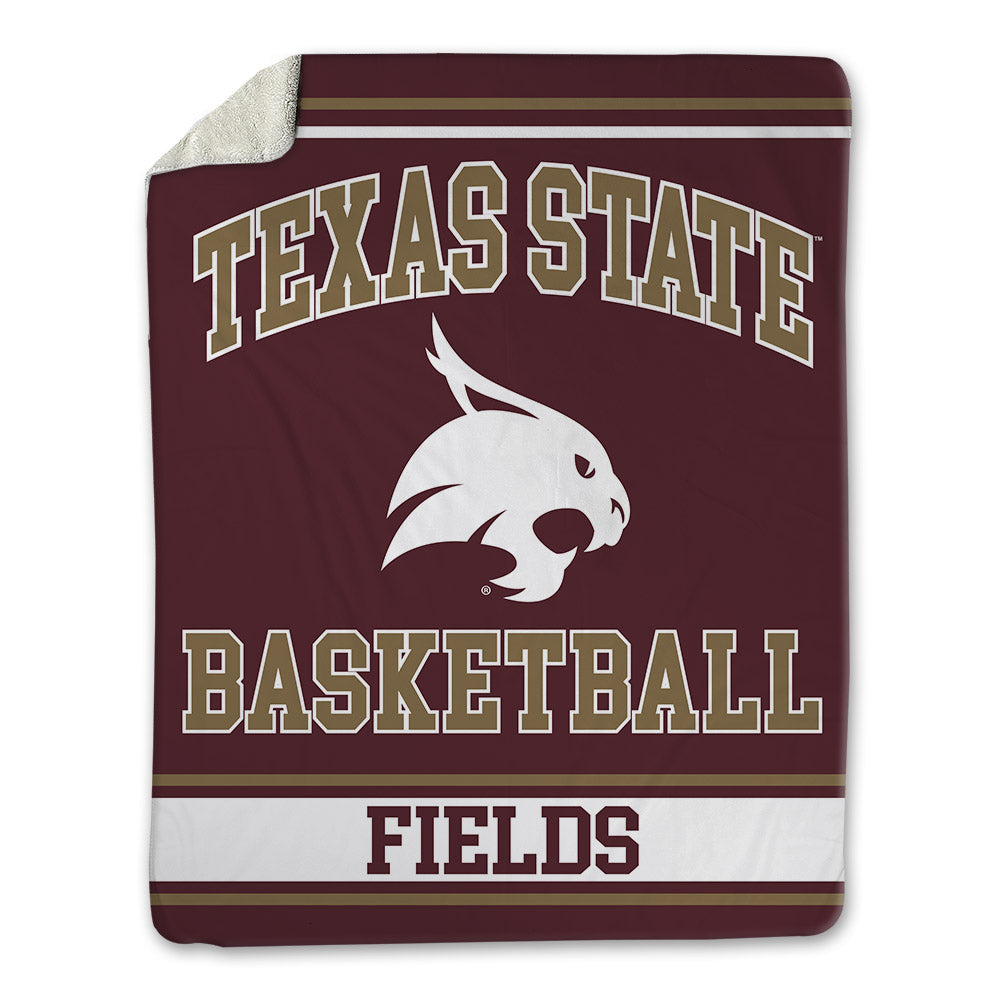 Texas State - NCAA Men's Basketball : Robert Fields - Blanket-0