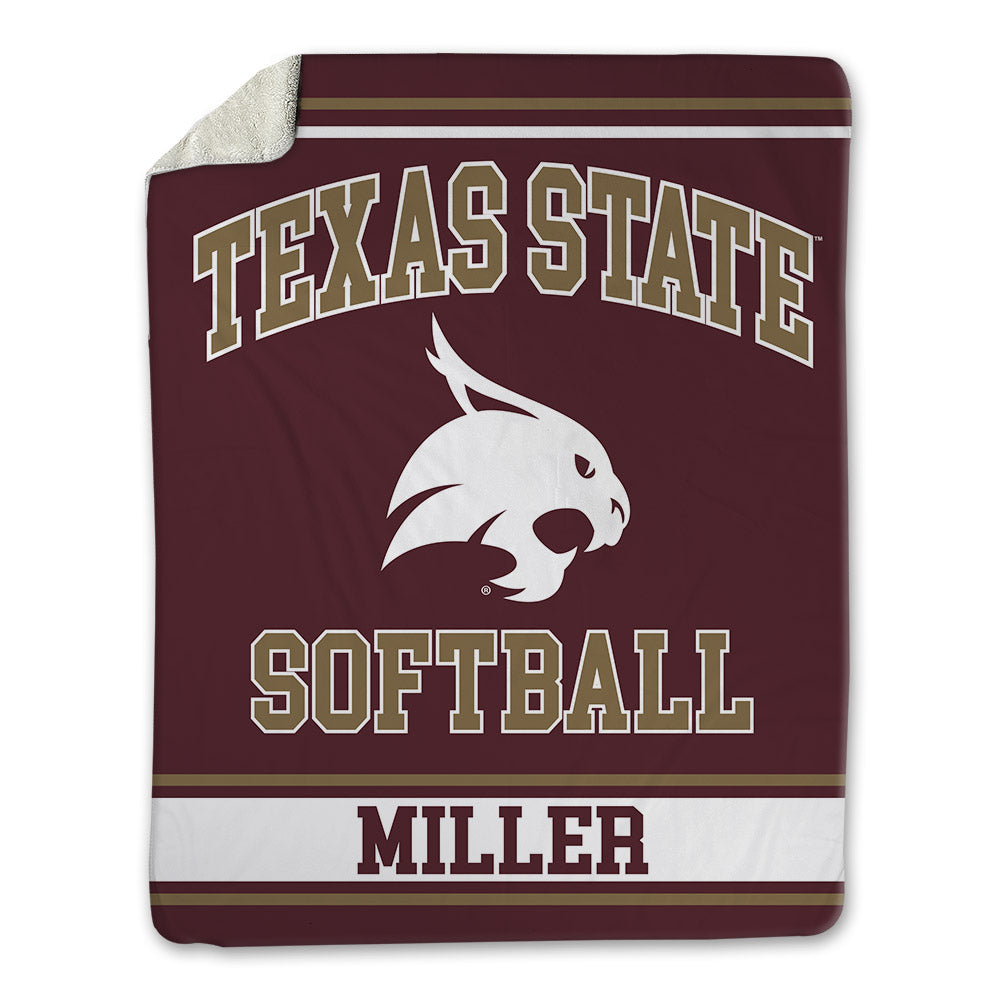 Texas State - NCAA Softball : Kaitlyn Miller - Blanket-0