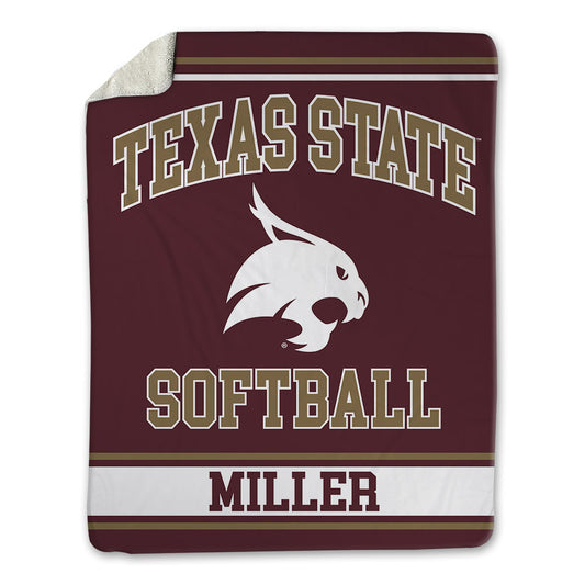 Texas State - NCAA Softball : Kaitlyn Miller - Blanket-0