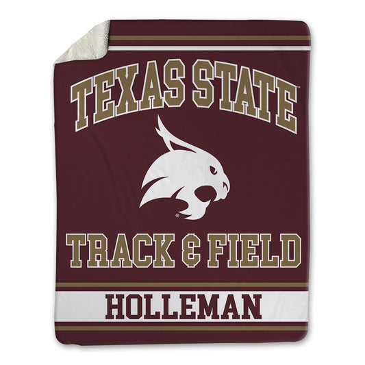 Texas State - NCAA Women's Track & Field : Kaurie Holleman - Blanket-0