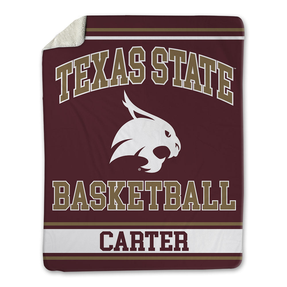 Texas State - NCAA Women's Basketball : Aliyah Carter - Blanket-0