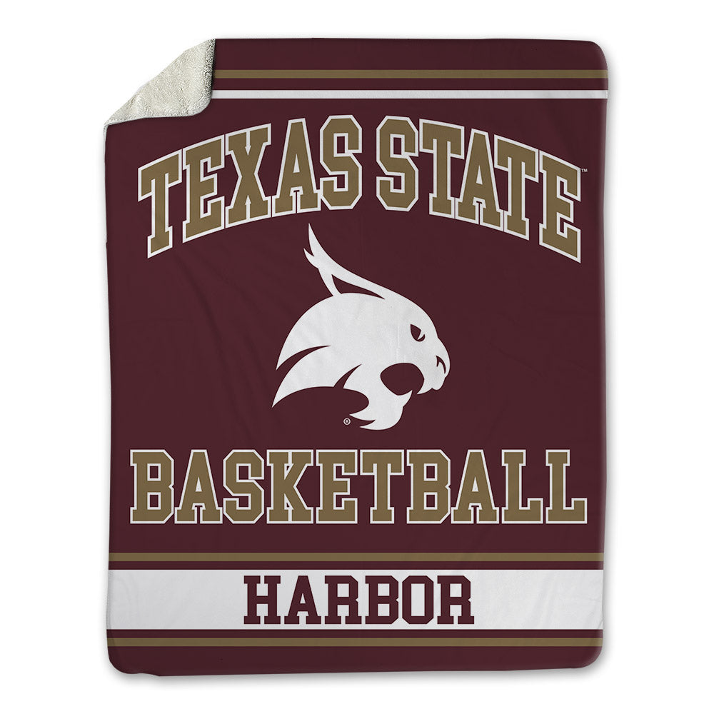 Texas State - NCAA Women's Basketball : Myla Harbor - Blanket-0