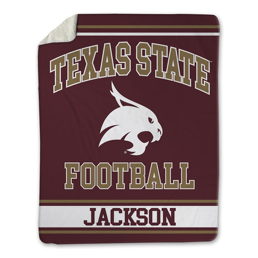 Texas State - NCAA Football : Davian Jackson - Blanket-0