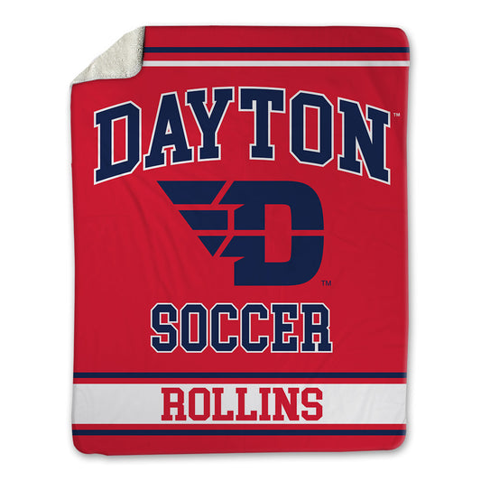 Dayton - NCAA Women's Soccer : Delaney Rollins - Blanket-0