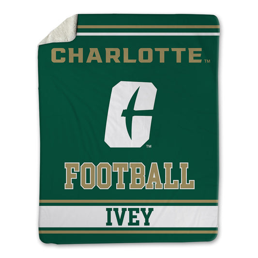 UNC Charlotte - NCAA Football : Trexler Ivey - Blanket-0