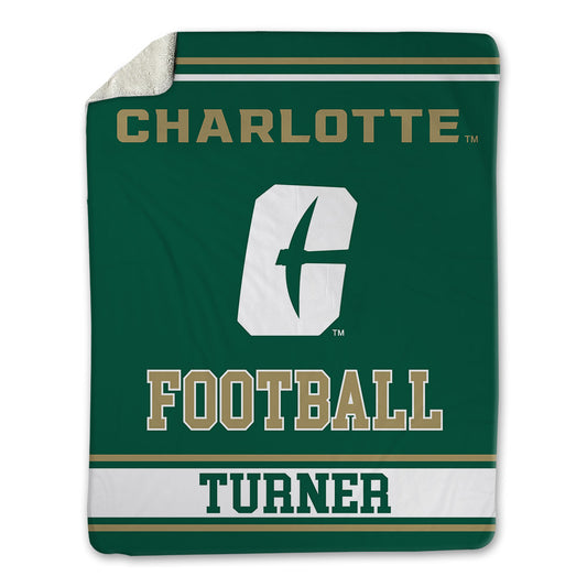 UNC Charlotte - NCAA Football : Jarell Turner - Blanket-0