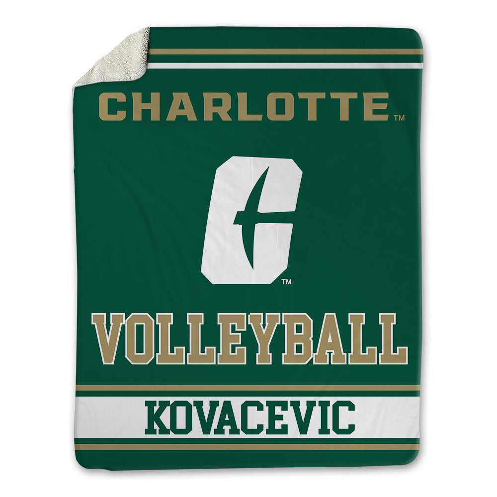 UNC Charlotte - NCAA Women's Volleyball : Elena Kovacevic - Blanket-0