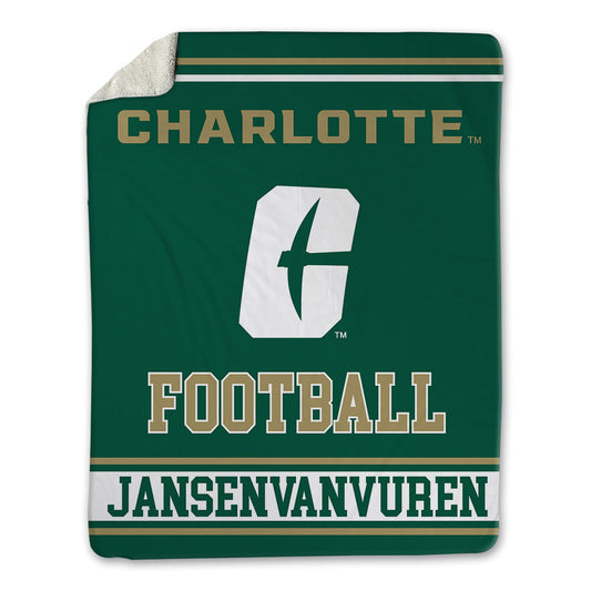 UNC Charlotte - NCAA Football : Maximus JANSENVANVUREN - Blanket-0