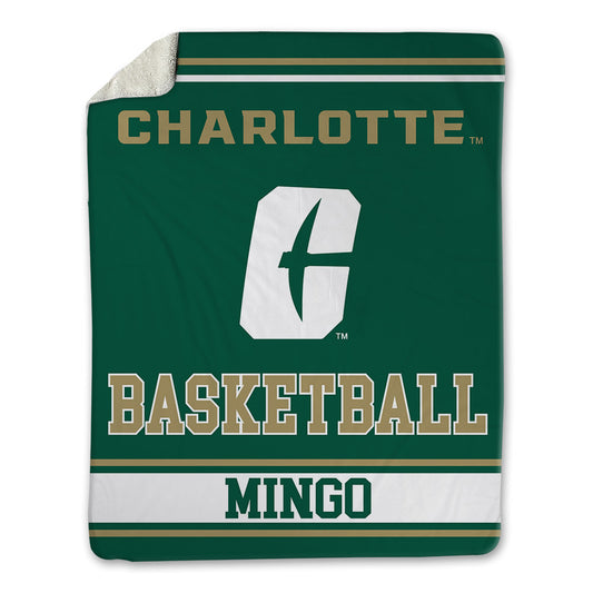 UNC Charlotte - NCAA Men's Basketball : Dezayne Mingo - Blanket-0
