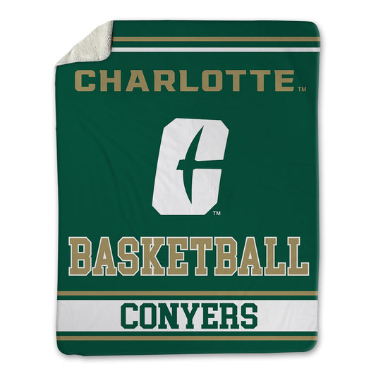 UNC Charlotte - NCAA Men's Basketball : Arden Conyers - Blanket-0