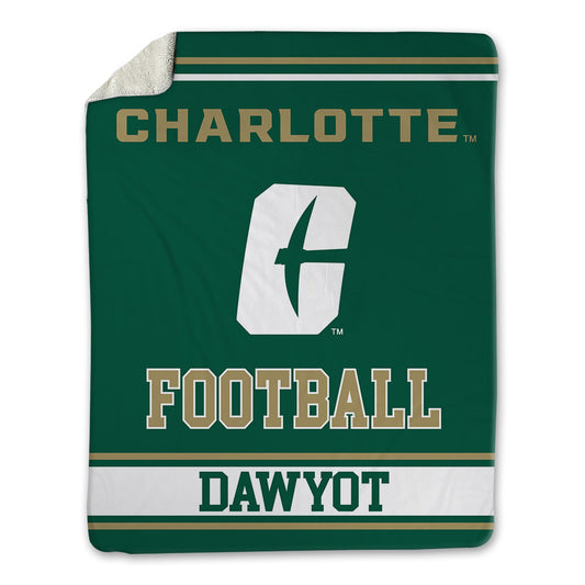 UNC Charlotte - NCAA Football : Brody Dawyot - Blanket-0