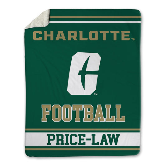 UNC Charlotte - NCAA Football : Lewis Price-Law - Blanket-0