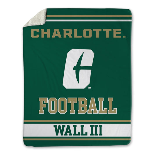 UNC Charlotte - NCAA Football : Jerry Wall III - Blanket-0