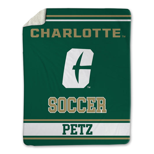UNC Charlotte - NCAA Men's Soccer : Landon Petz - Blanket-0