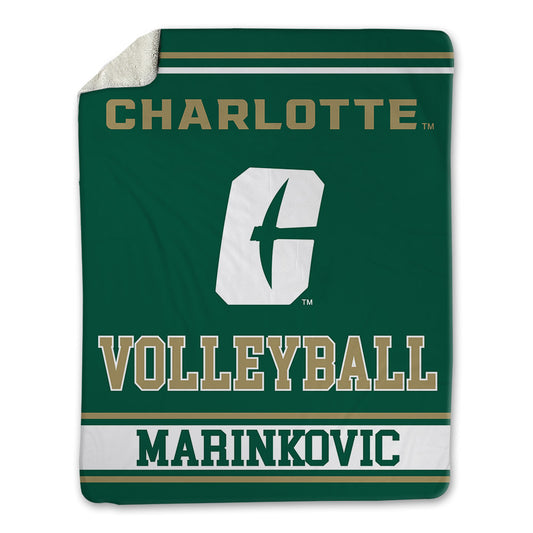 UNC Charlotte - NCAA Women's Volleyball : Sara Marinkovic - Blanket-0