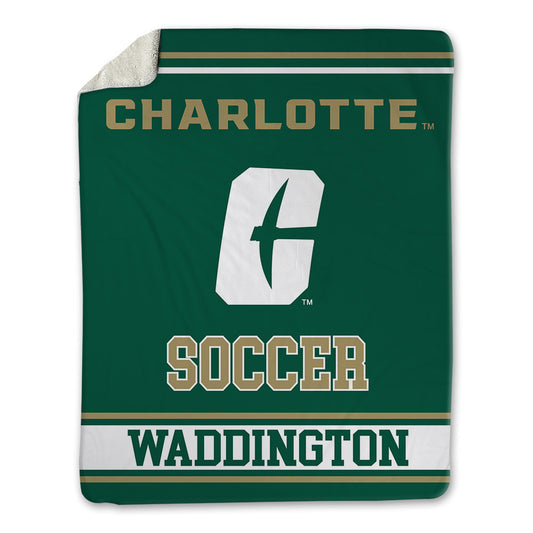 UNC Charlotte - NCAA Women's Soccer : Chloe Waddington - Blanket-0