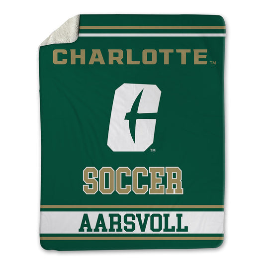 UNC Charlotte - NCAA Men's Soccer : Elias Aarsvoll - Blanket-0