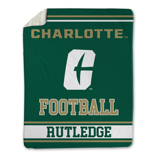 UNC Charlotte - NCAA Football : Henry Rutledge - Blanket-0
