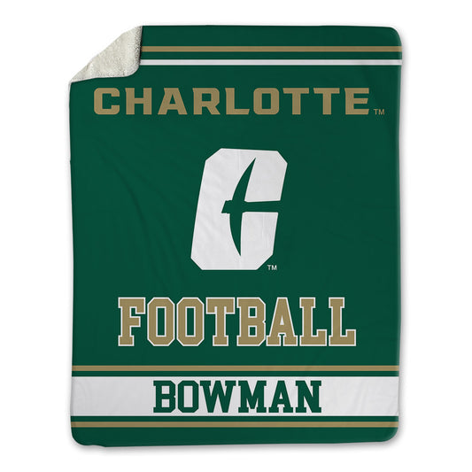 UNC Charlotte - NCAA Football : Stellan Bowman - Blanket-0